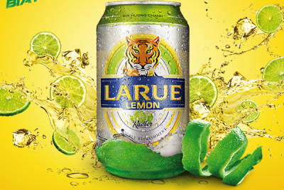 Bia hương vị chanh Larue Lemon có mặt tại Việt Nam